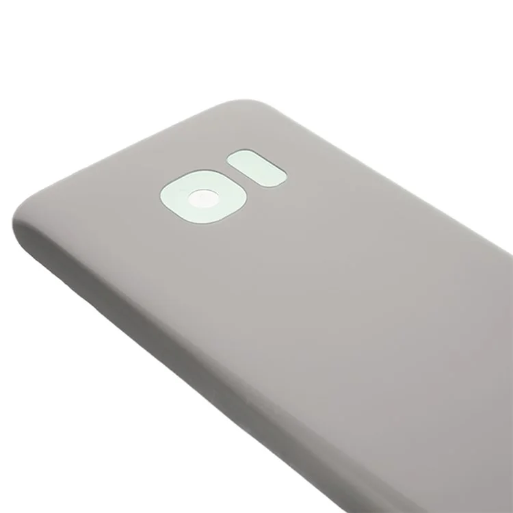 Para la cubierta de la carcasa de la batería trasera del Samsung Galaxy S7 (sin logotipo) - Plata