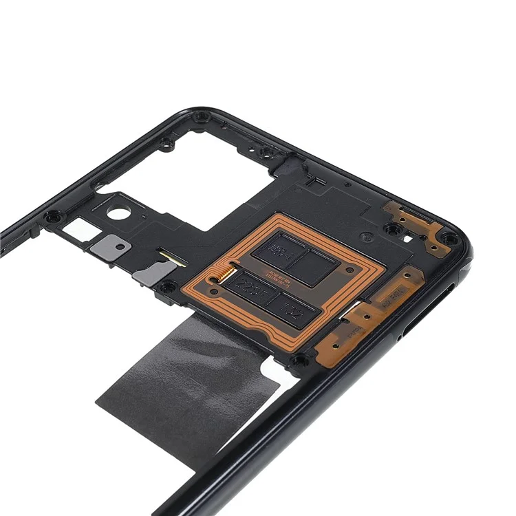 Para Samsung Galaxy A22 4G (versión de la Ue) Reemplazo de Marco de Placa Media OEM A225 (sin Logotipo) - Negro