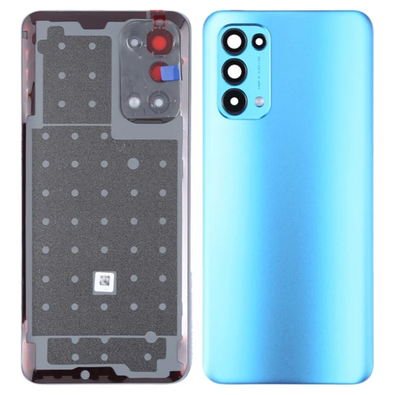 For Oppo Reno5 5G / Find X3 Lite PEGM00, PEGT00, CPH2145 OEM Back Battery Housing Cover with Camera Ring Lens Cover Part - Blue