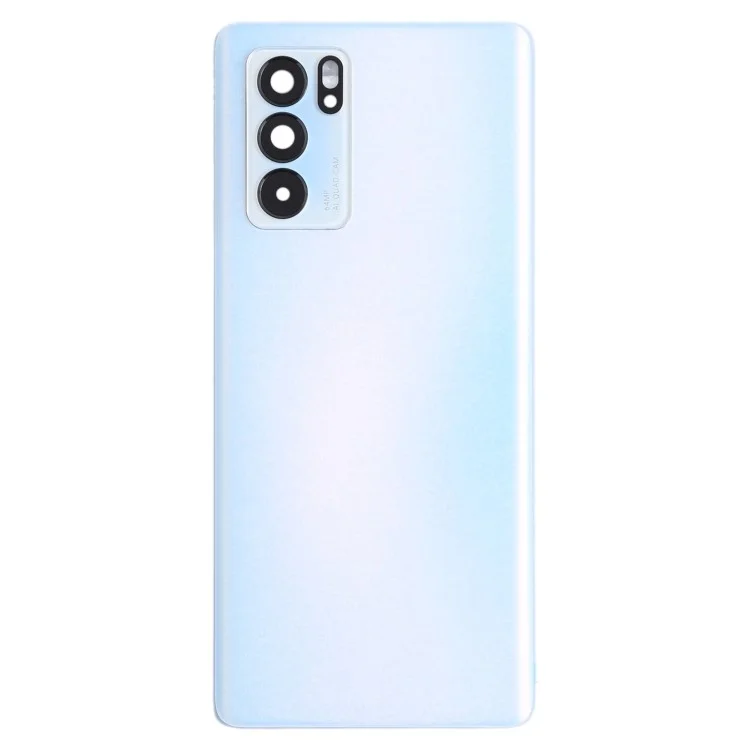 Pour Oppo Reno6 Pro 5G PEPM00, CPH2249 OEM Back Battery Batching Cover Avec Couvercle de Lentille à Anneau de Caméra - Blanche