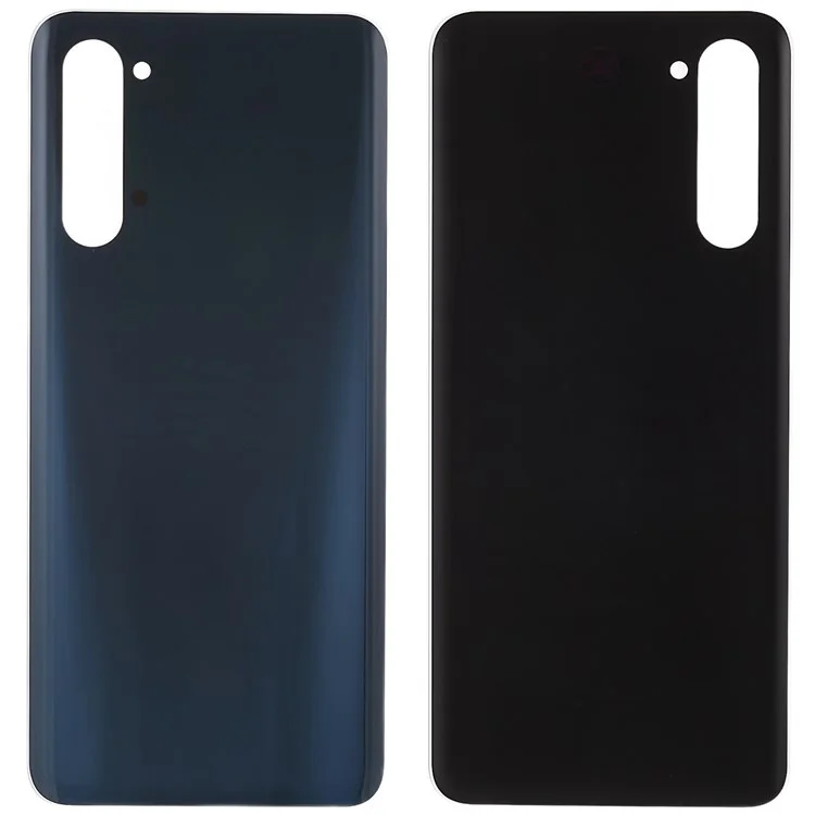 For OPPO Reno3 5G Phone Back Battery Housing Cover Replacement Parts (without Logo) - Black