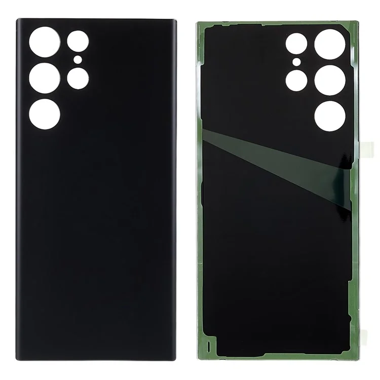 For Samsung Galaxy S22 Ultra 5G S908 Battery Housing Cover with Adhesive Sticker Replacement Parts - Black