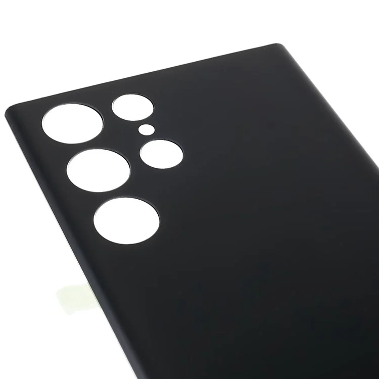 For Samsung Galaxy S22 Ultra 5G S908 Battery Housing Cover with Adhesive Sticker Replacement Parts - Black