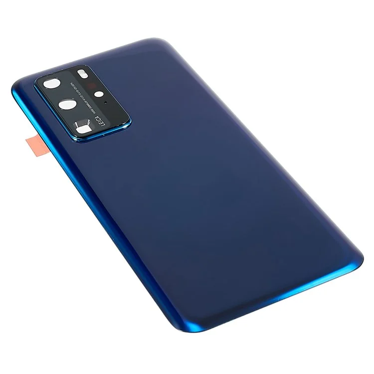 Для Корпуса Батареи Huawei P40 Pro OEM с Клейкой Наклеек + Крышка Объектива Камеры - Глубокий Морской Синий