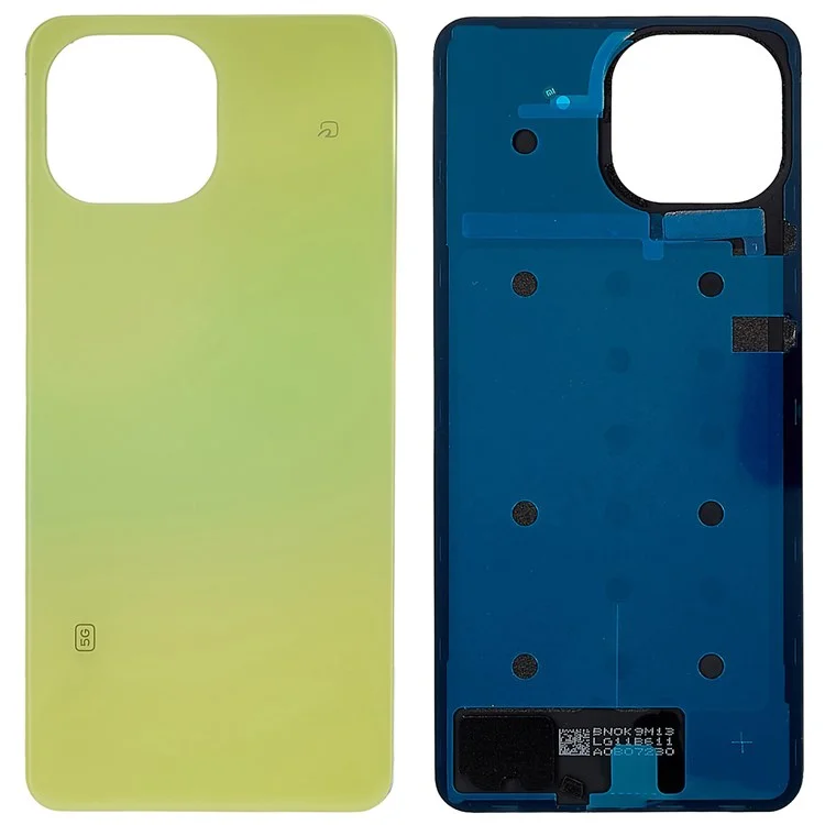 Pour Xiaomi Mi 11 Lite 5G OEM Battery Door Cover Remplacement Pièce de Remplacement - Jaune