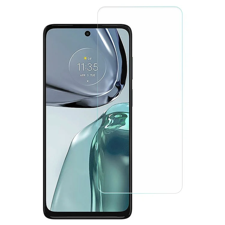 AMORUS Für Motorola Moto G62 5G 9H Hochalminium-Silizium-Glas Bildschirmschutzfolie 2.5D Arc Edge Antiexplosions- Antifingerabdruck-Film
