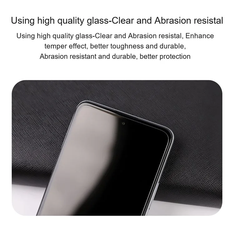 Amorus Für Xiaomi Poco C40 4G Hochaluminium-silicon Glass Anti-explosion 2.5d Bogenkante Empfindlicher Touchscreen-protektor