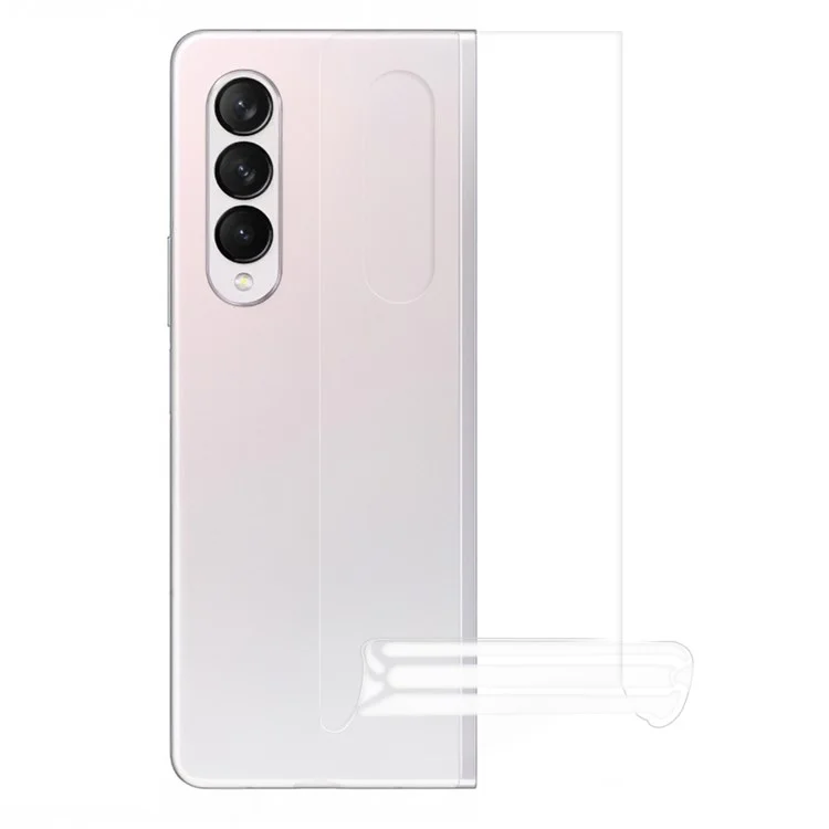 For Samsung Galaxy Z Fold4 5G High Sensitivity Hydrogel Protective Film Transparent Soft TPU Back Protector