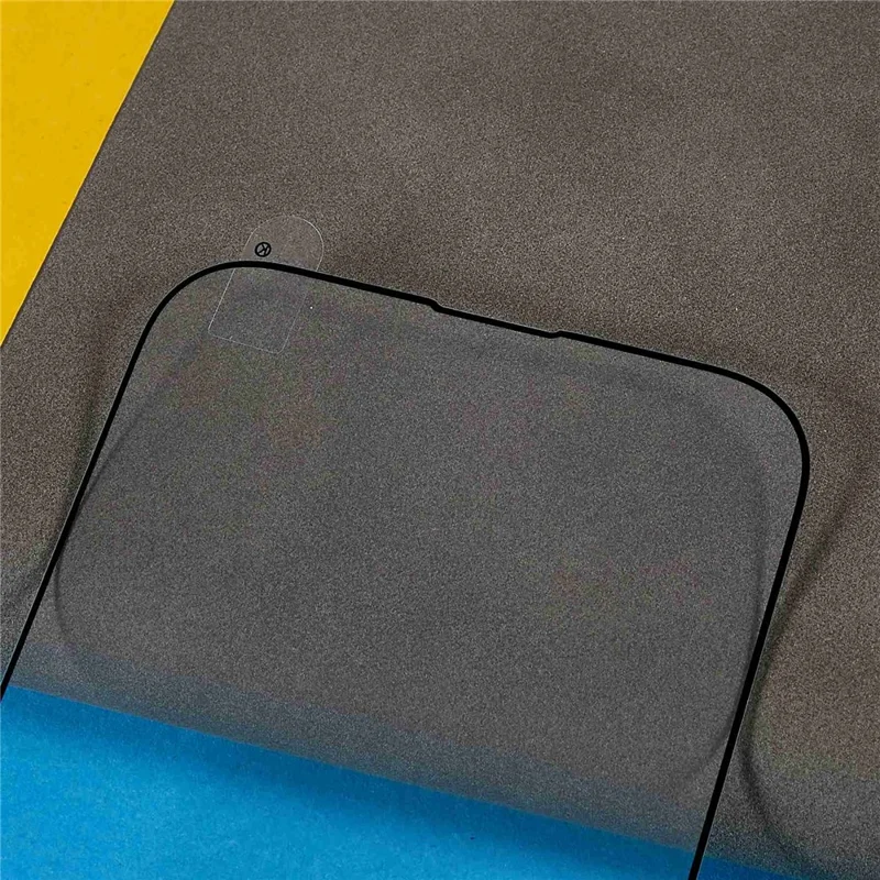 For iPhone 14 Pro 6.1 inch Secondary Strengthening Silk Printing High Aluminum-silicon Glass Full Glue Full Screen Protector