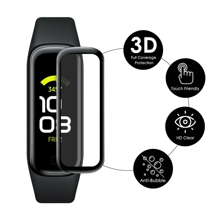 Enkay Hat-prince Fullcry Watch Protector Для Samsung Galaxy Fit2, Трехмерное Изогнутое Мягкое Кромке + Edge + PMMA HD Clear Film