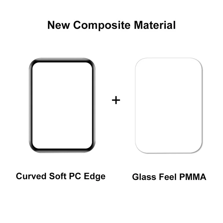 Protector de pantalla ENKAY HAT PRINCE 2Uds / Juego para Huawei Watch Fit 2 Protector de pantalla de cobertura completa Borde suave de PC 3D + Película de pantalla PMMA