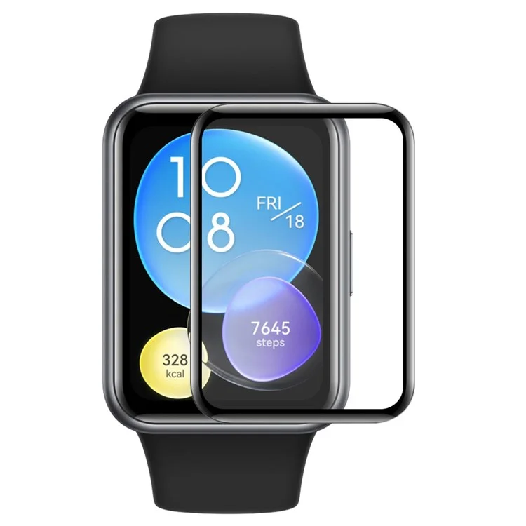 ENKAY HAT PRINCE HD Clear Full Screen Protector for Huawei Watch Fit 2, 3D Curved Soft PC Edge + PMMA Film