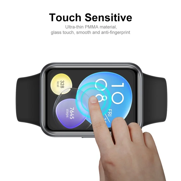 ENKAY HAT PRINCE HD Clear Full Screen Protector for Huawei Watch Fit 2, 3D Curved Soft PC Edge + PMMA Film