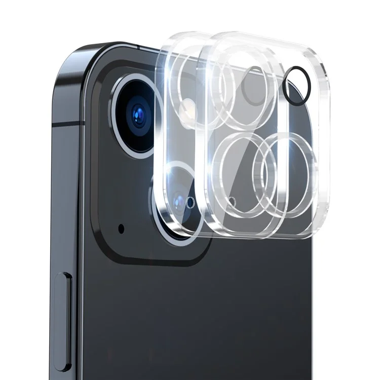 ENKAY HAT PRINCE 2Pcs / Set para iPhone 14 de 6,1 polegadas / 14 Plus de 6,7 polegadas Protetor de Lente da Câmera Vidro Temperado Cobertura Total Filme Transparente