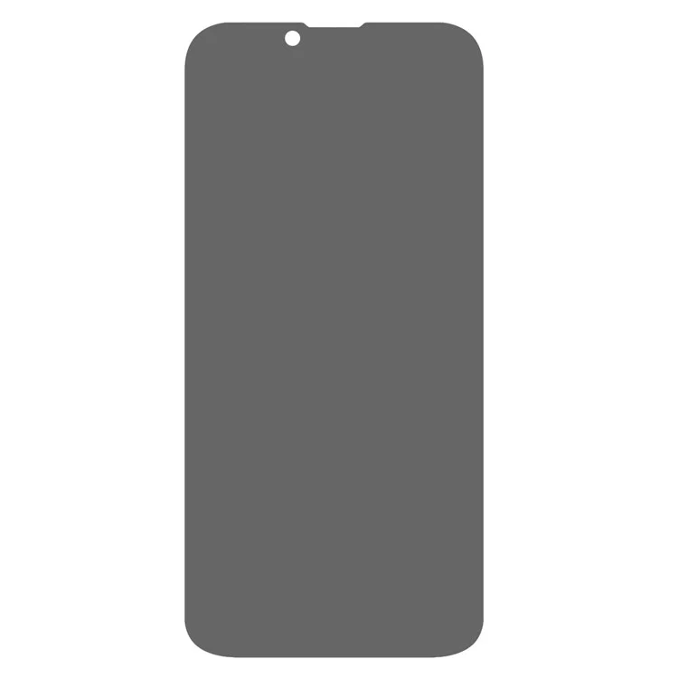Pour iPhone 14 6.1 pouces Anti-espion Verre Trempé Colle Totale Film Protecteur Anti-explosion Toucher Doux Plein Écran