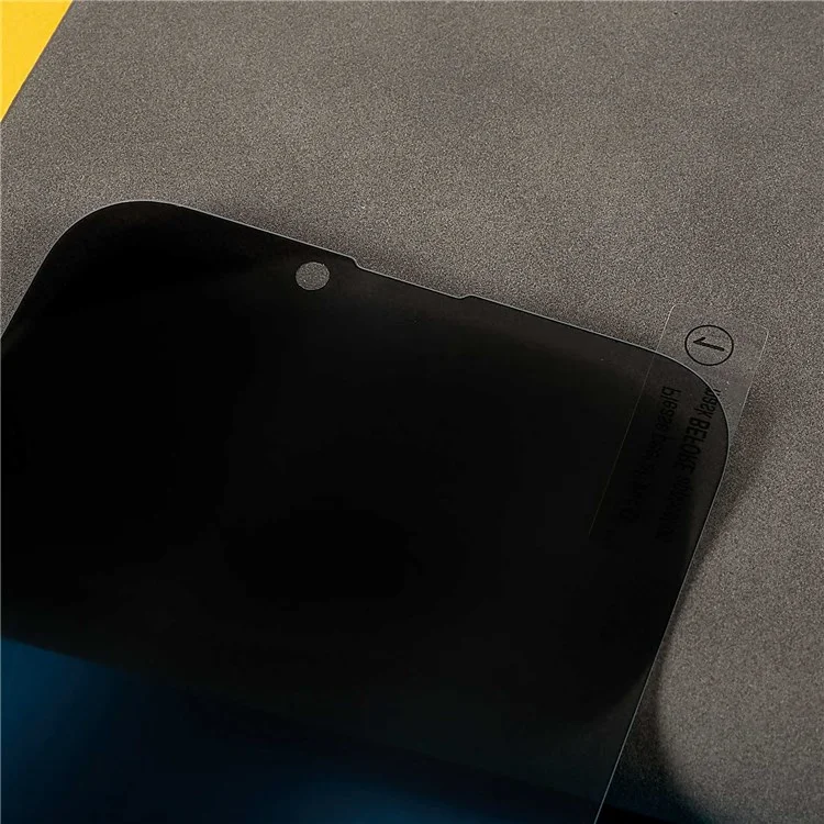 Pour iPhone 14 6.1 pouces Anti-espion Verre Trempé Colle Totale Film Protecteur Anti-explosion Toucher Doux Plein Écran