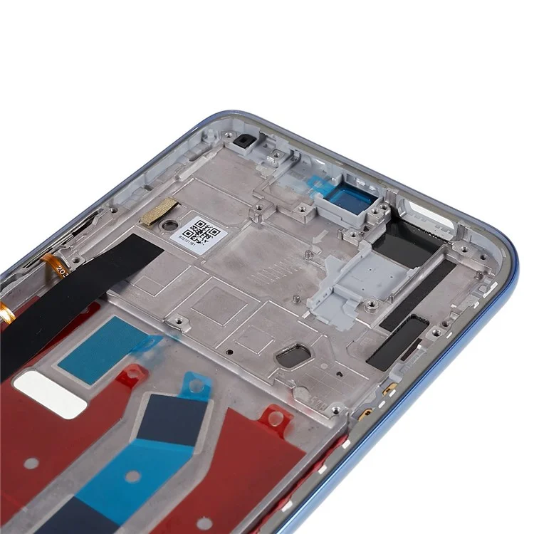 Para Huawei, Desfrute de 20 Mais 5G / Y9a 4G OEM Front Hous Housing Frame Reparo (sem Logotipo) - Azul