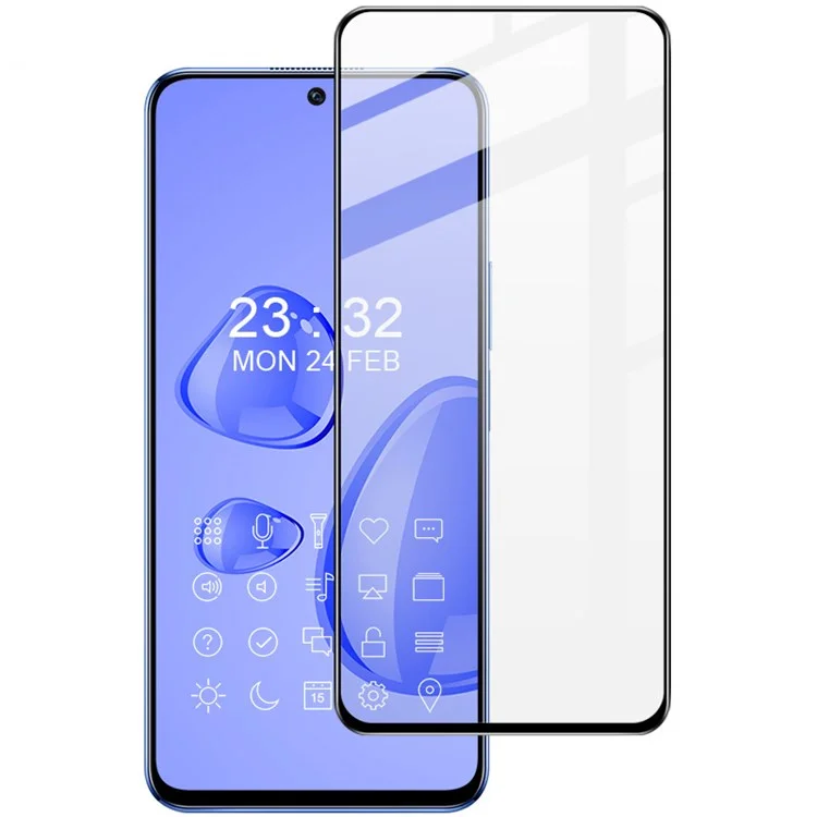 IMAK Pro+ Series para Honor X8 4G HD Ultra Clear Full Covering Tempered Glass Flim Anti-scratch Full Glue Screen Protector