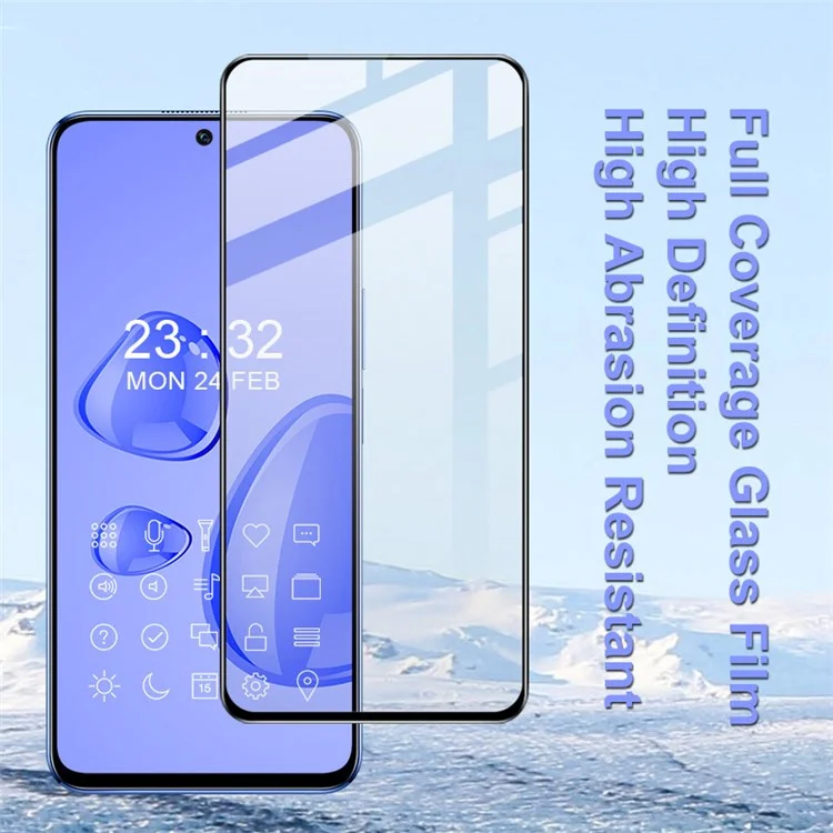 IMAK Pro+ Series para Honor X8 4G HD Ultra Clear Full Covering Tempered Glass Flim Anti-scratch Full Glue Screen Protector