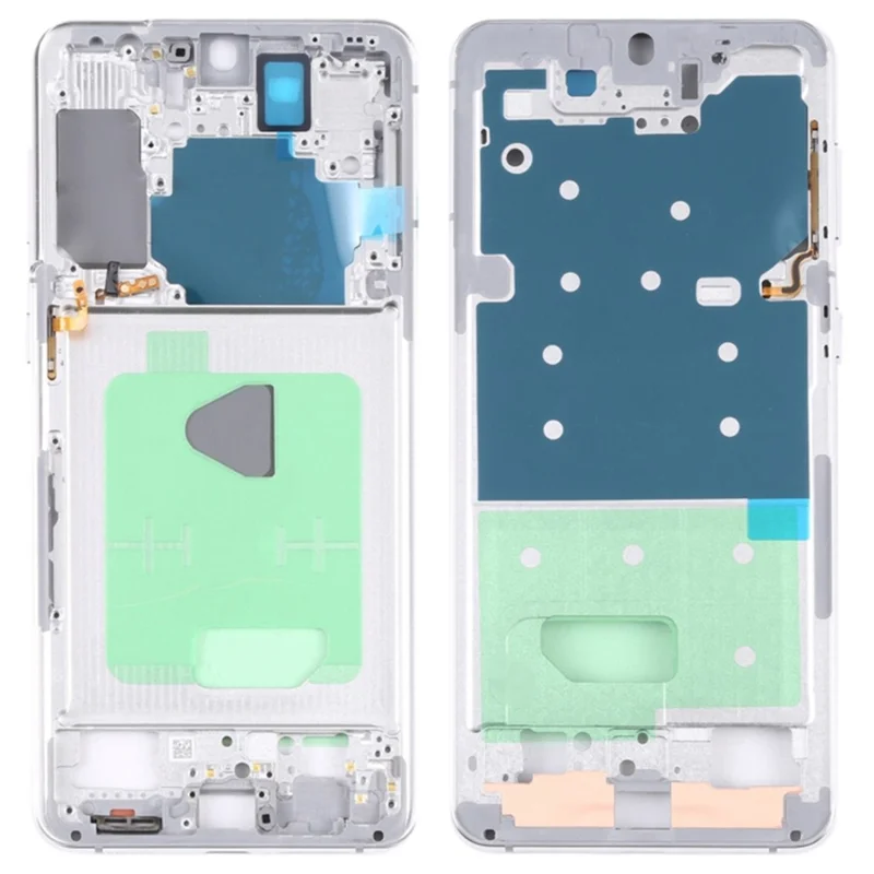 For Samsung Galaxy S21+ 5G G996B OEM Front Housing Frame Repair Part (without Logo) - Silver