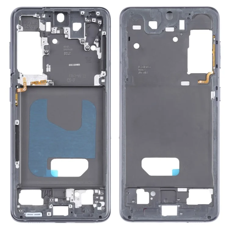 Für Samsung Galaxy S21 5G G991B OEM Frontgehäuse Rahmen Reparaturteil (ohne Logo) - Schwarz