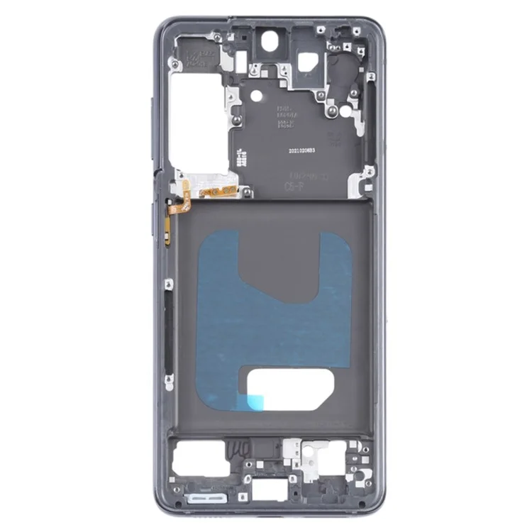 Для Samsung Galaxy S21 5G G991B OEM Передняя рамка корпуса Ремонтная часть (без логотипа) - Черный