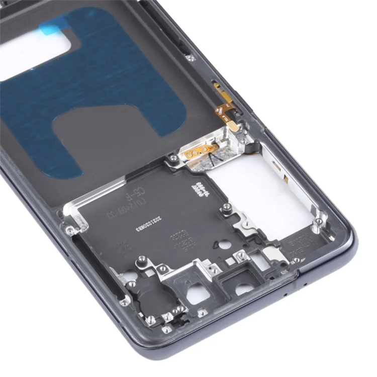 Для Samsung Galaxy S21 5G G991B OEM Передняя рамка корпуса Ремонтная часть (без логотипа) - Черный
