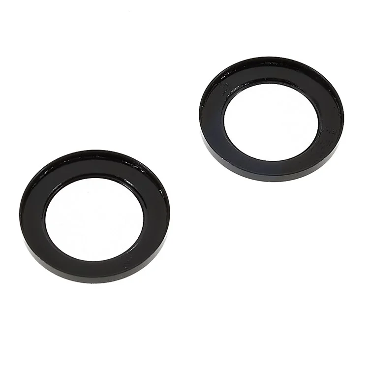 2Pcs / Set Protecteur d'objectif de caméra arrière pour iPhone 14 6.1 pouces / 14 Plus 6.7 pouces, Film de protection en verre trempé anti-rayures à haute transmittance - Noir