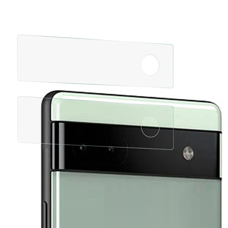 2 Pezzi / Set Per Google Pixel 6a Protezione Lente Fotocamera in Vetro Temperato 2.5D Bordo Arcuato Senza Bolle Ultra Chiara Pellicola per Lenti