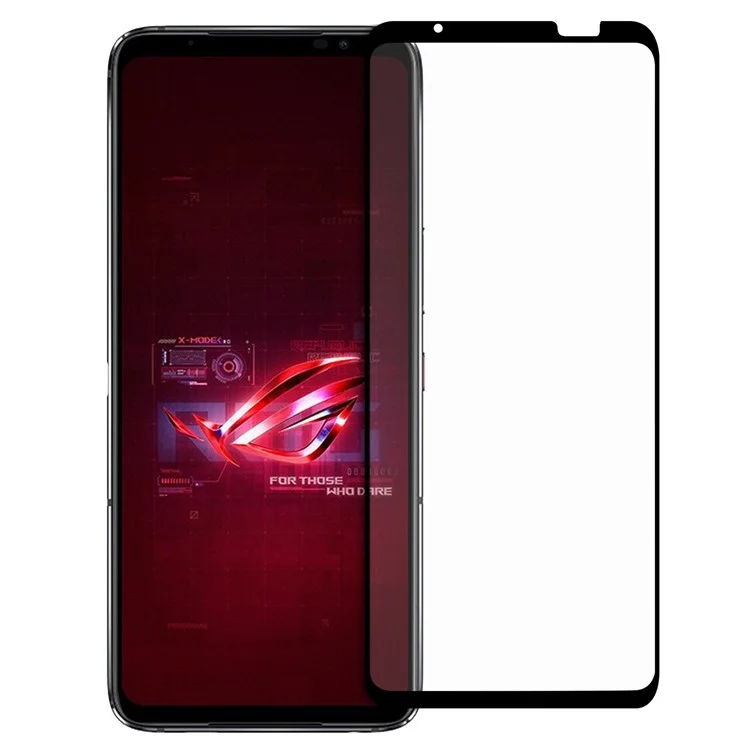 Película de Vidrio Templado AGC para Asus ROG Phone 6 5G, Protector de Pantalla con Cubierta Completa, Antifragmentación y Bordes Negros