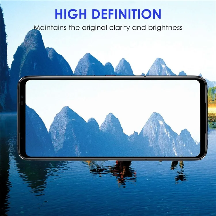 Película de Vidrio Templado AGC para Asus ROG Phone 6 5G, Protector de Pantalla con Cubierta Completa, Antifragmentación y Bordes Negros