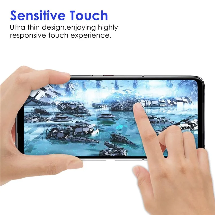 Película de Vidrio Templado AGC para Asus ROG Phone 6 5G, Protector de Pantalla con Cubierta Completa, Antifragmentación y Bordes Negros