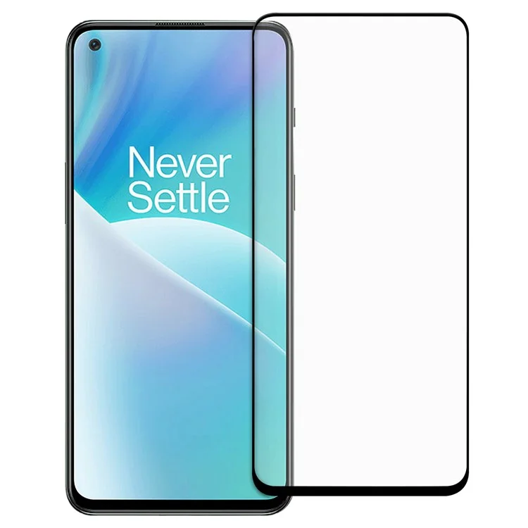 Für OnePlus Nord 2T 5G Full Cover AGC Gehärtetes Glas Full Glue Black Edge Explosionsgeschützter Bildschirmschutz