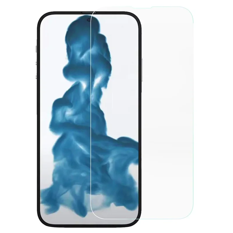 Para iPhone 14 Pro Max 6,7 polegadas Alto Protetor de Tela de Alumínio-Silicone Borda Curva Antirrisco Película de Vidro Temperado