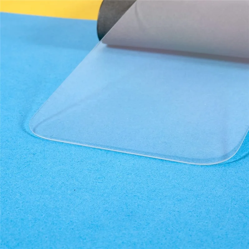 Para iPhone 14 Pro Max 6,7 polegadas Alto Protetor de Tela de Alumínio-Silicone Borda Curva Antirrisco Película de Vidro Temperado