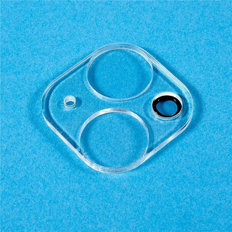 Pour iPhone 14 6.1 pouces / 14 Plus 6.7 pouces Protecteur d'objectif de caméra Haute transparence Film en verre trempé
