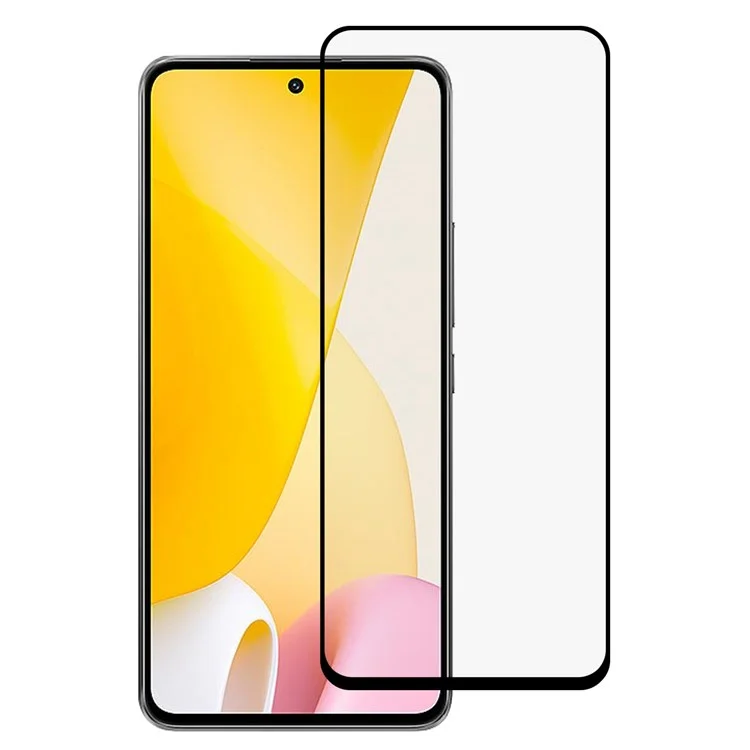 Per Xiaomi 12 Lite 5G Silk Printing Screen Protector High Clarify Full Glue Full Protection Tempered Glass Film