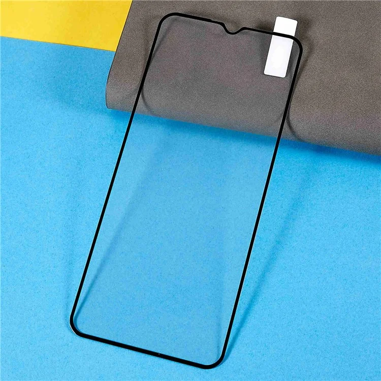 Для Realme C30 4G Full Coverage Screen Protector Full Glue Tempered Glass Scratch Resistant Silk Printing HD Clear Film