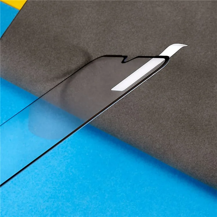 Для Realme C30 4G Full Coverage Screen Protector Full Glue Tempered Glass Scratch Resistant Silk Printing HD Clear Film