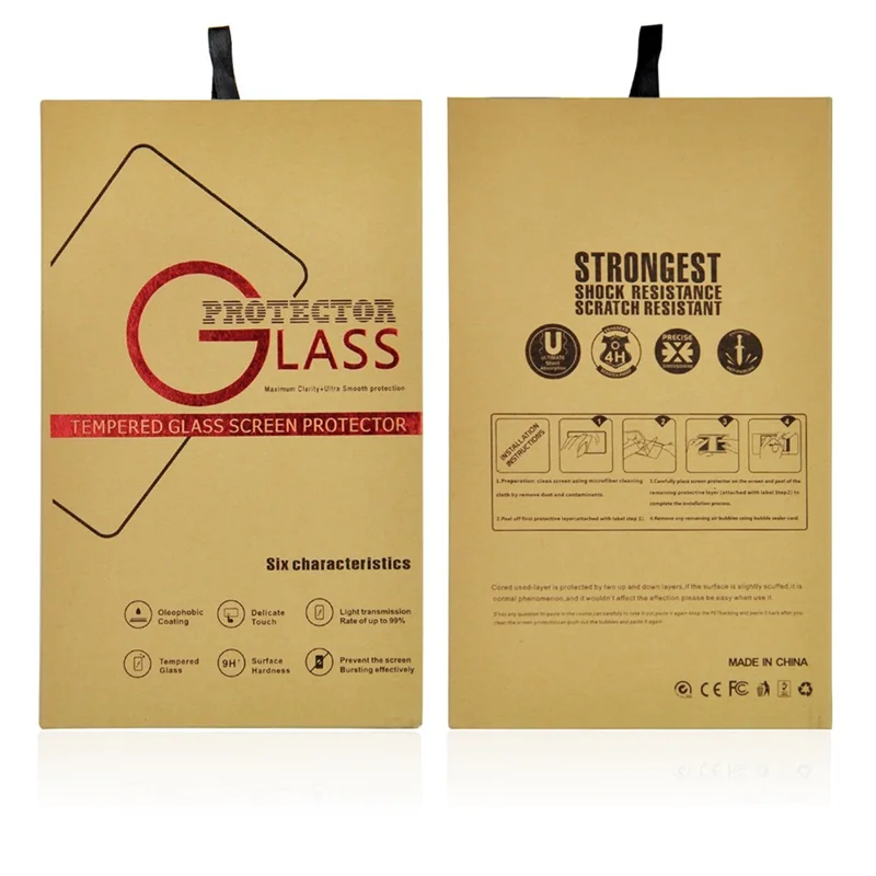 2 unidades / Juego de protectores de pantalla antiarañazos para iPhone 14 de 6,1 pulgadas, borde de arco 2,5D, dureza de 9H, película de cristal templado