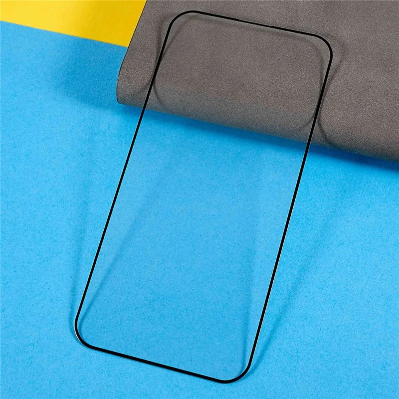 For iPhone 14 Pro Max 6.7 inch Tempered Glass Screen Protector Explosion-Proof 20D Silk Printing Full Screen Film