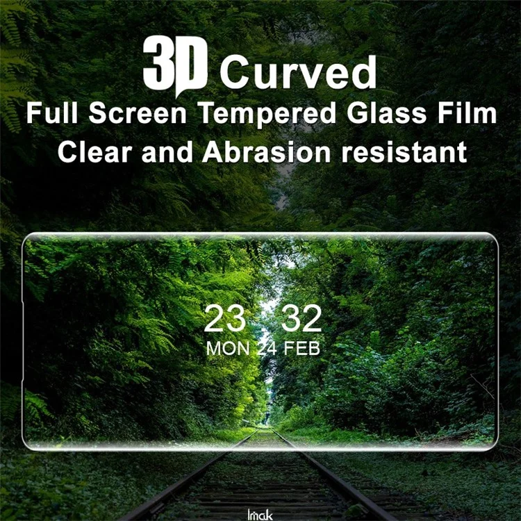 IMAK 3D Curved AGC Tempered Glass Film para Huawei nova 10 4G, Protector de pantalla completa con pegamento lateral de alta definición