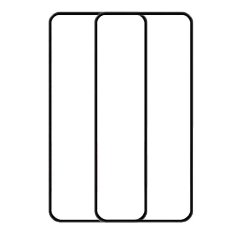 AMORUS 2 pièces / Kit pour téléphone Nothing (1) 5G Full Glue Tempered Glass Secondary Hardening Silk Printing Full Screen Protector - Noir