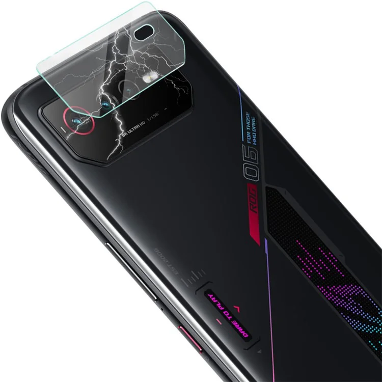 IMAK 2 piezas / Juego de protector de lente de cámara para Asus ROG Phone 6 5G / Phone 6 Pro 5G, película de lente de vidrio templado anti-arañazos ultra HD