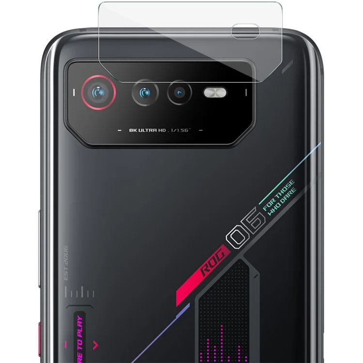 IMAK 2 piezas / Juego de protector de lente de cámara para Asus ROG Phone 6 5G / Phone 6 Pro 5G, película de lente de vidrio templado anti-arañazos ultra HD