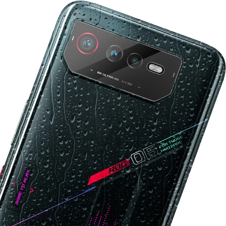 IMAK 2 piezas / Juego de protector de lente de cámara para Asus ROG Phone 6 5G / Phone 6 Pro 5G, película de lente de vidrio templado anti-arañazos ultra HD