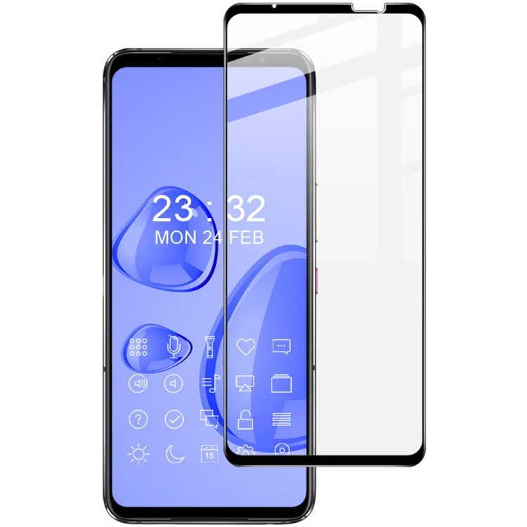 IMAK Pro+ Series para Asus ROG Phone 6 5G / 6 Pro 5G / 7 5G / 7 Pro / 7 Ultimate Película de Vidro Temperado Cobertura Completa Toque Suave Claro Protetor de Tela de Telefone Adesivo Total