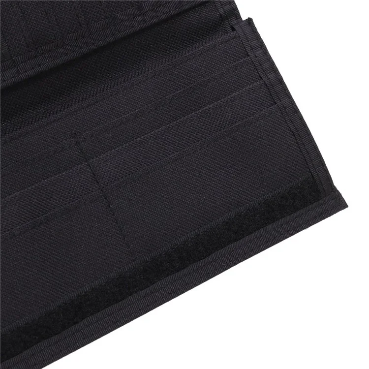 Jeminal 21705 Men Canvas Long Wallet Tarjeta Multifuncional en Efectivo Titular de Dinero Bi-plateado - Azul Oscuro