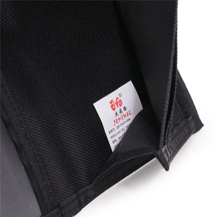 Jeminal 21705 Men Canvas Long Wallet Tarjeta Multifuncional en Efectivo Titular de Dinero Bi-plateado - Azul Oscuro