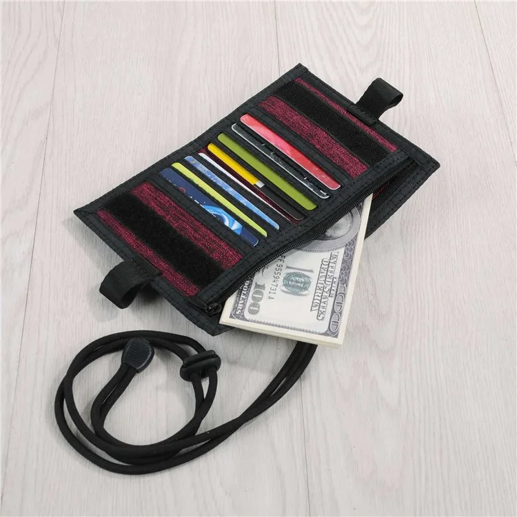 Jeminal 32139 Canvas Sect Best Best Holder Держатель Значка Регулируемый Lanyard - Красное Вино